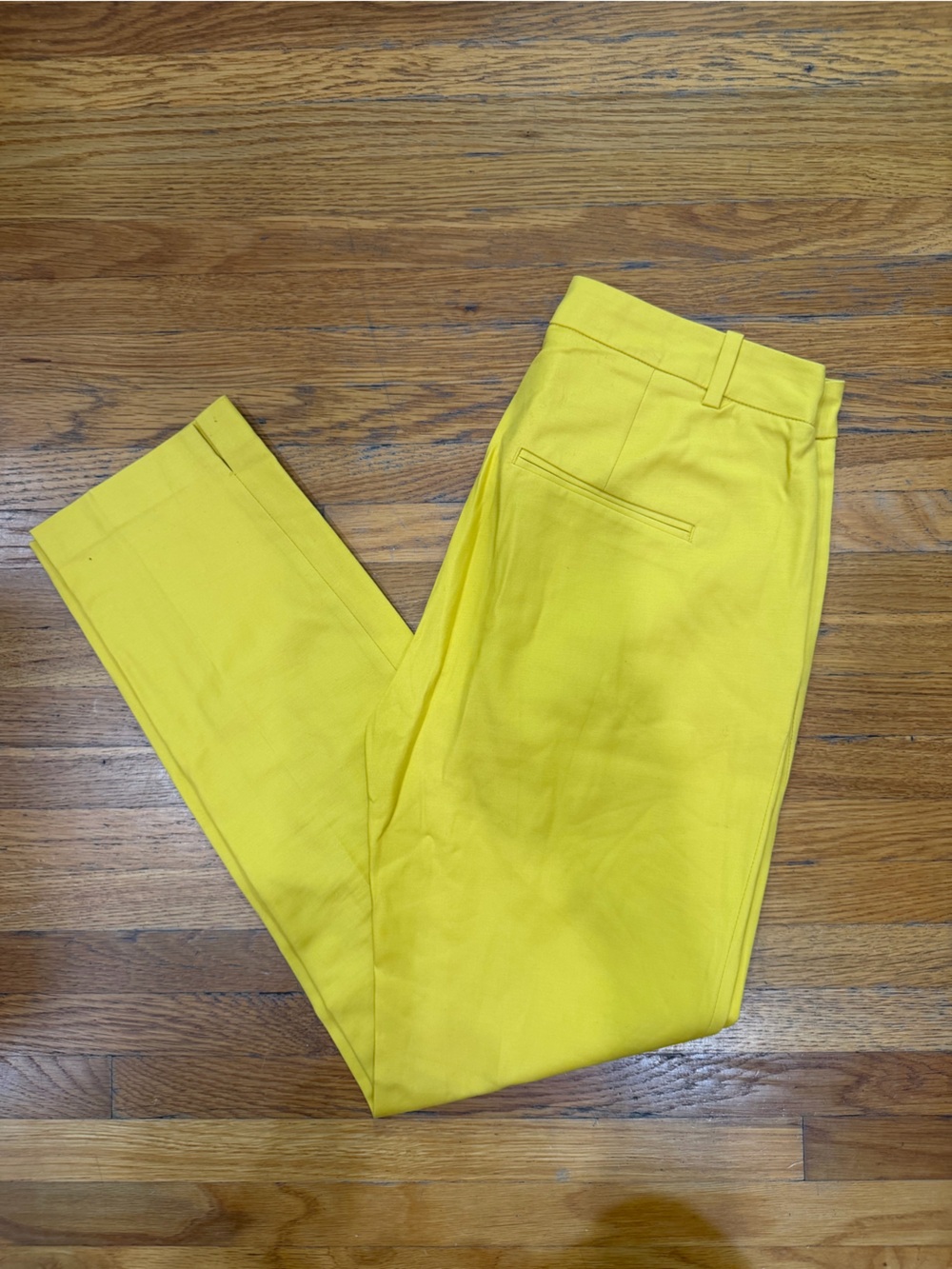 ZARA - Yellow High-Waist Trousers - Size XS